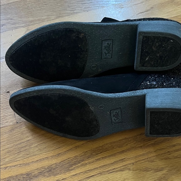 Justice Black Sparkle Ankle Booties - Picture 3 of 6